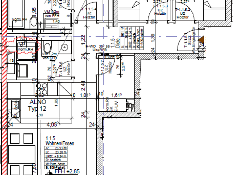 Wohnung zur Miete 1.420 € 4 Zimmer 100 m² 1. Geschoss Liesel-Bach-Straße 46 Flugfeld Böblingen 71034