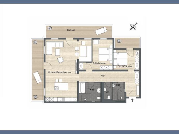 Wohnung zur Miete 4.000 € 3 Zimmer 125 m²<br/>Wohnfläche Bad Wiessee Bad Wiessee 83707