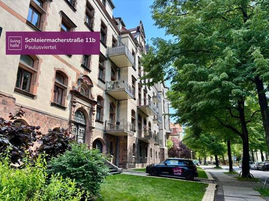 Wohnung zur Miete 980 € 2 Zimmer 70 m² frei ab 01.02.2026 Schleiermacherstraße 11b Paulusviertel Halle 06114