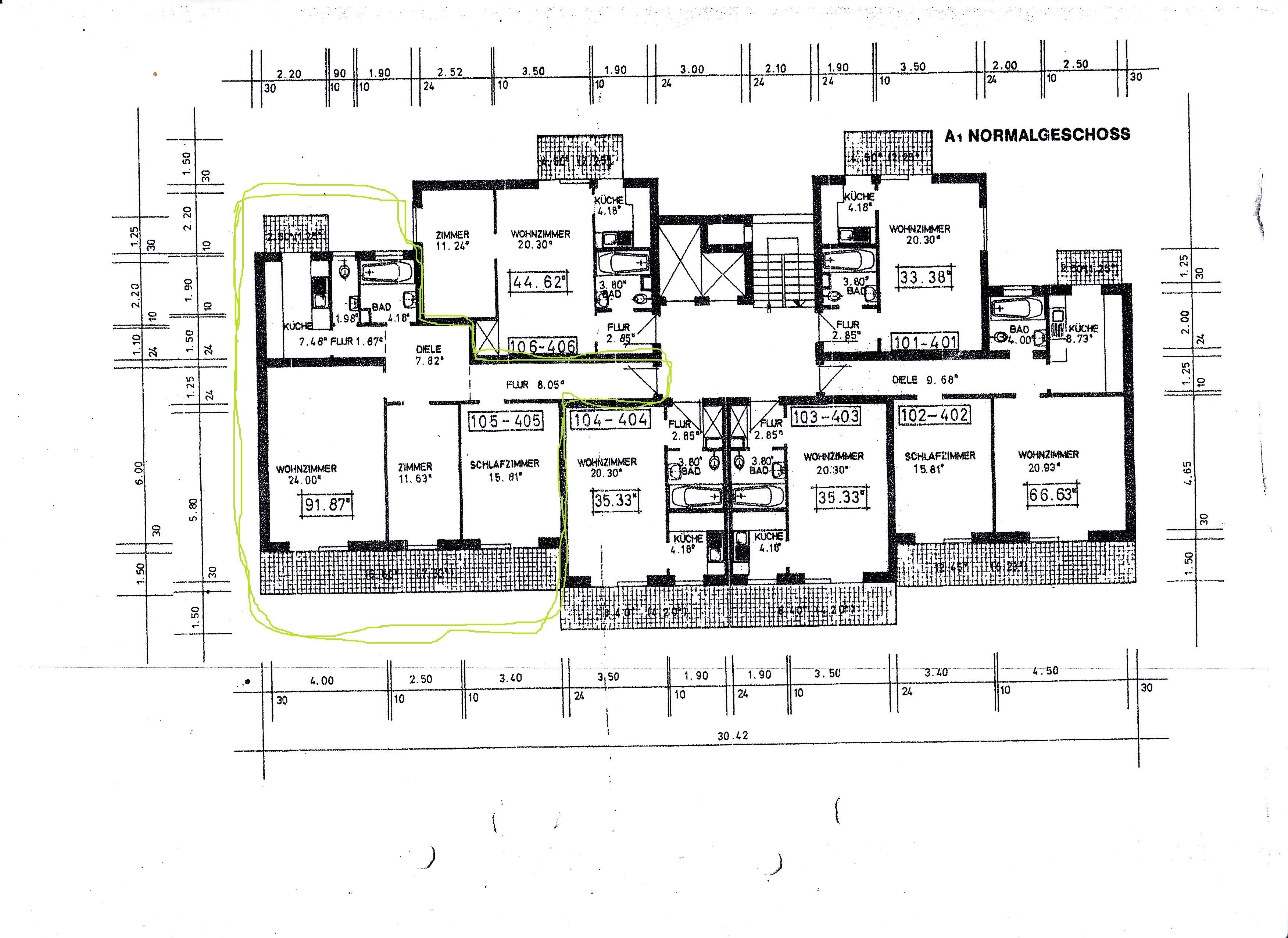 Wohnung zur Miete 950 € 3 Zimmer 90 m²<br/>Wohnfläche 4.<br/>Geschoss Kriegsstraße 121 Südweststadt - Beiertheimer Feld Karlsruhe 76135