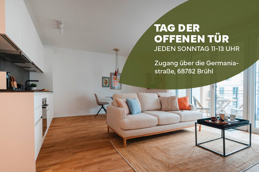 Wohnung zum Kauf provisionsfrei 343.900 € 2 Zimmer 62,2 m²<br/>Wohnfläche 1.<br/>Geschoss Am Schrankenbuckel 16 Brühl 68782