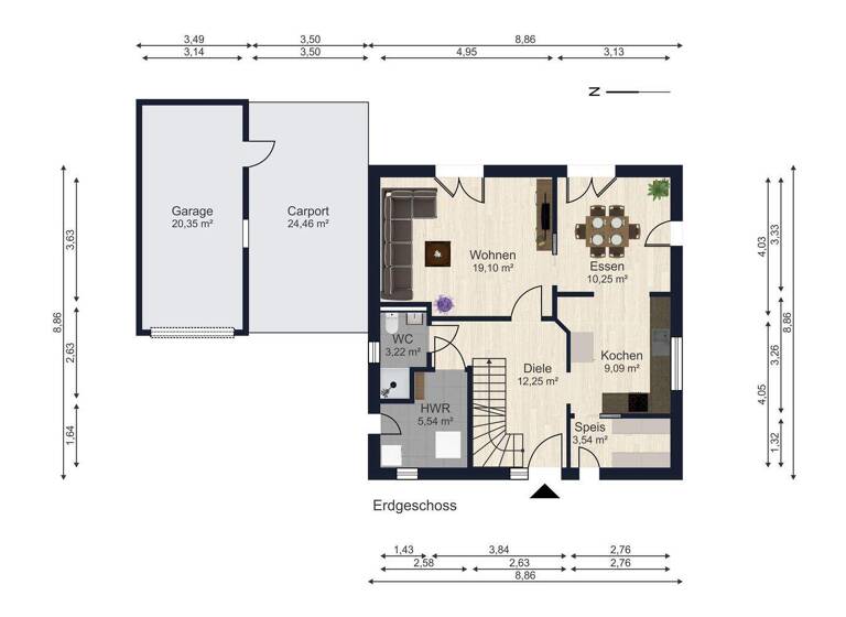 Einfamilienhaus zum Kauf 5 Zimmer 123 m² 627 m² Grundstück Kirchroth 94356