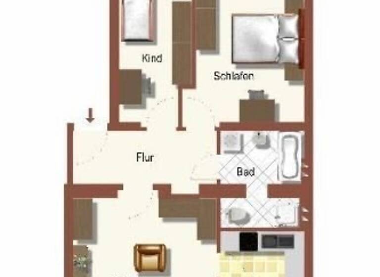 Wohnung zur Miete 458 € 3 Zimmer 71,3 m² 3. Geschoss Salomonstr. 7 Innenstadt Görlitz 02826
