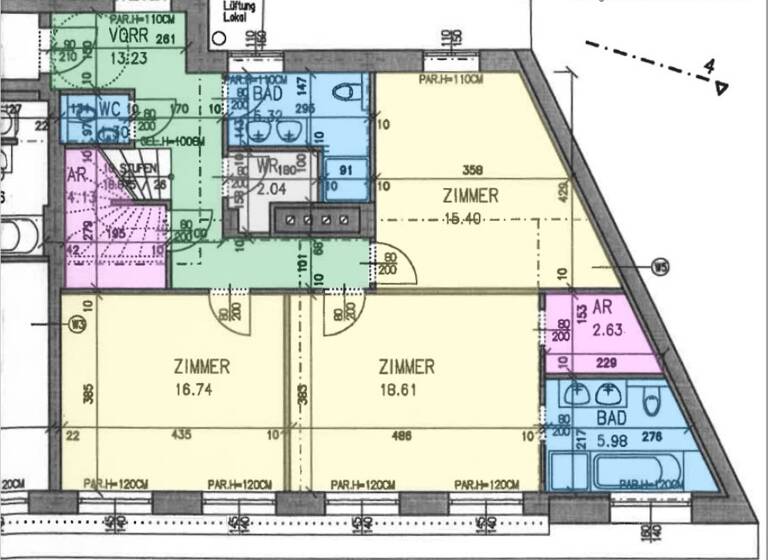Wohnung zum Kauf 2.190.000 € 4 Zimmer 176,1 m² Wien 1090
