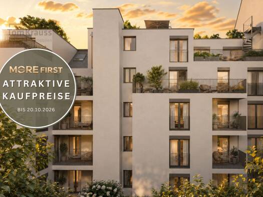 Terrassenwohnung zum Kauf - Neubau 574.200 € 2 Zimmer 49,3 m² 2. Geschoss Wien 1020