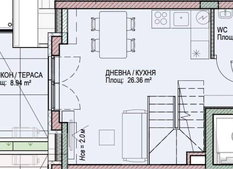 Studio zum Kauf 315.424 € 2 Zimmer 98,6 m² Sofia