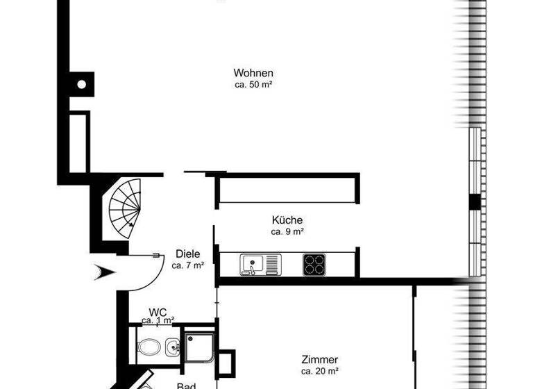 Wohnung zum Kauf 890.000 € 3 Zimmer 137 m² 3. Geschoss Marienburg Köln / Marienburg 50968