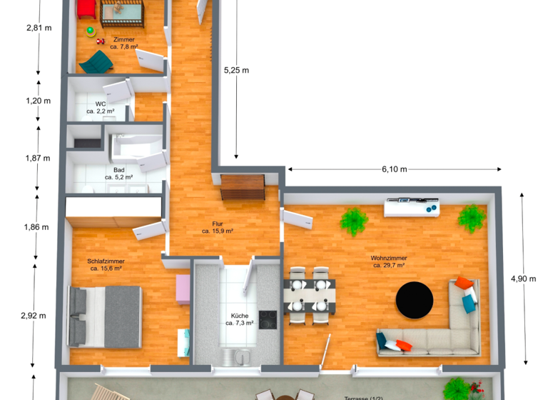 Wohnung zum Kauf 295.000 € 3 Zimmer 96,3 m² frei ab sofort Eriskirch 88097