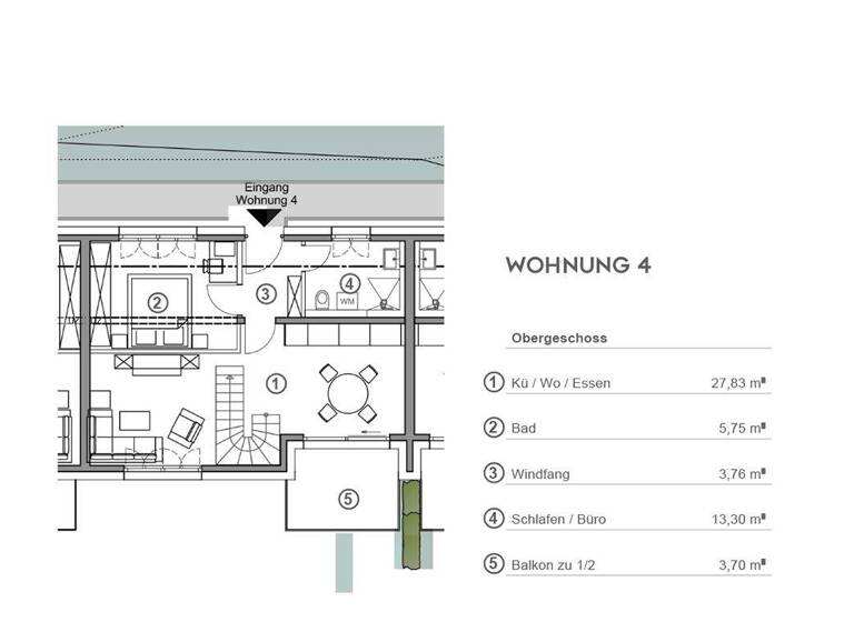 Maisonette zum Kauf provisionsfrei 649.990 € 4 Zimmer 87,3 m² 1. Geschoss Grafrath 82284