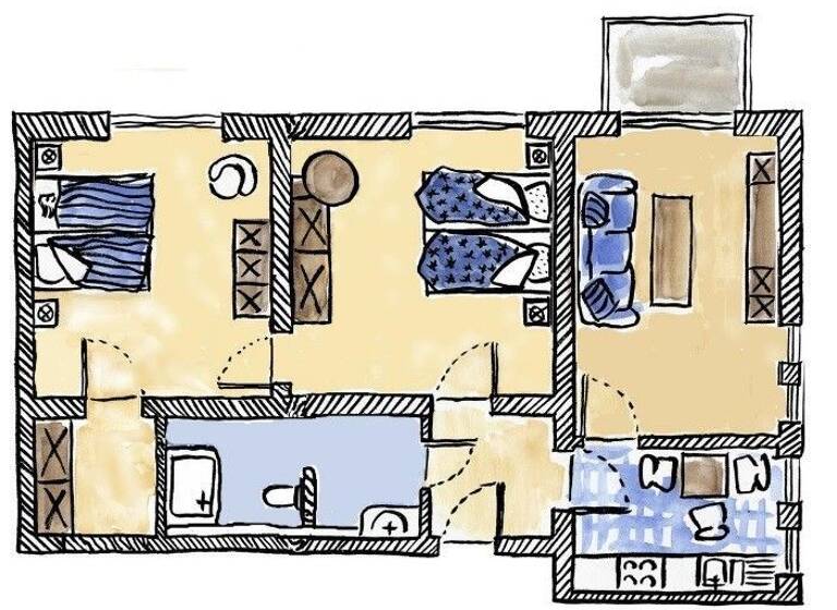 Wohnung zur Miete 1.195 € 3 Zimmer 70 m² frei ab 01.04.2026 Lichtenhagen Rostock / Lichtenhagen 18109