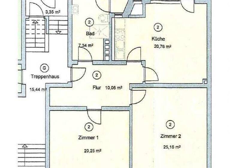 Wohnung zum Kauf 369.000 € 2 Zimmer 88 m² 1. Geschoss Schreventeich Kiel 24116