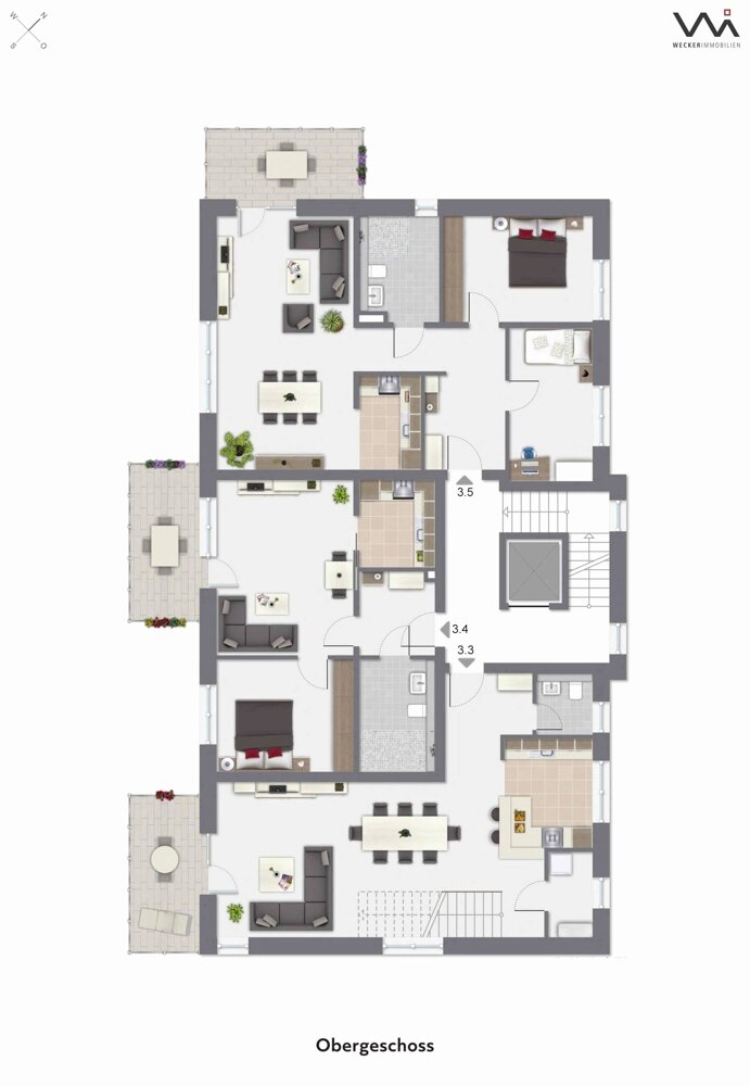 Maisonette zum Kauf als Kapitalanlage geeignet 476.450 € 3 Zimmer 105,9 m²<br/>Wohnfläche Eichenweg 27 Warendorf Warendorf 48231