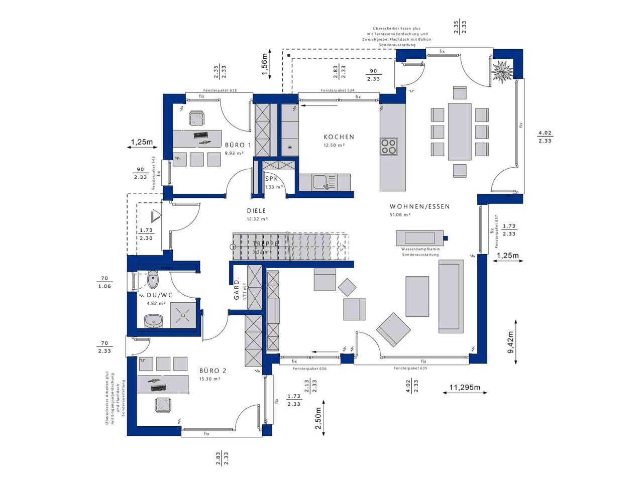 Einfamilienhaus zum Kauf 650.490 € 6 Zimmer 232,7 m²<br/>Wohnfläche 490 m²<br/>Grundstück Wildbader Straße 50/4 Rötenbach Bad Teinach- Zavelstein 75385