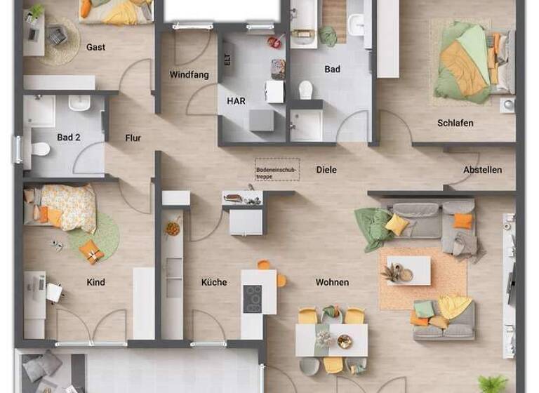 Haus zum Kauf provisionsfrei 369.075 € 4 Zimmer 133 m² 655 m² Grundstück Plein 54518