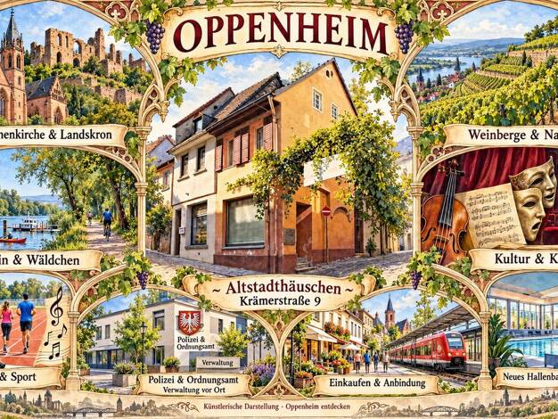 Wohnung zur Miete 777 € 2 Zimmer 58 m² frei ab 01.11.2026 Krämerstraße 9 Oppenheim 55276