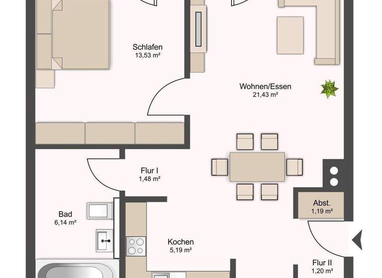 Wohnung zum Kauf 198.000 € 2 Zimmer 53 m² Stade 21680