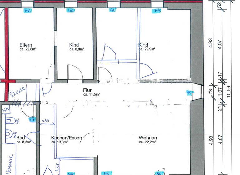Wohnung zur Miete 850 € 4 Zimmer 114,3 m² 1. Geschoss frei ab 01.06.2026 Pirnaer Landstraße 14 Stolpen 01833