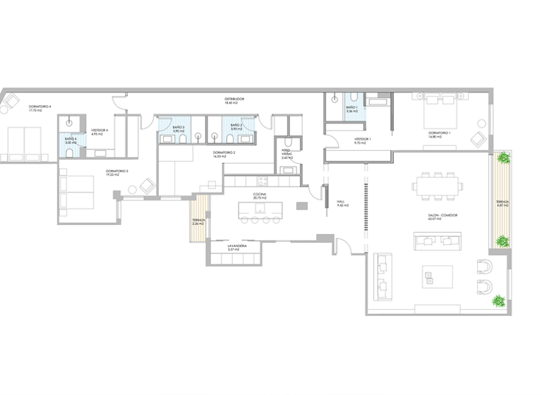 Studio zum Kauf 3.990.000 € 7 Zimmer 285 m² 3. Geschoss Madrid 28001