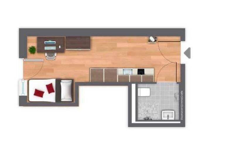 Studio zum Kauf 155.000 € 1 Zimmer 20,5 m² Ingolstadt 85055