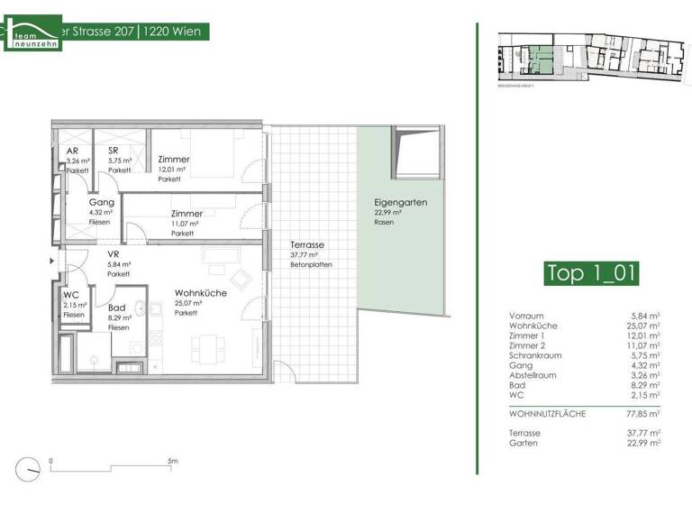Büro zum Kauf - Erstbezug 406.075 € 3 Zimmer Donaufelder Straße 207 Wien 1220