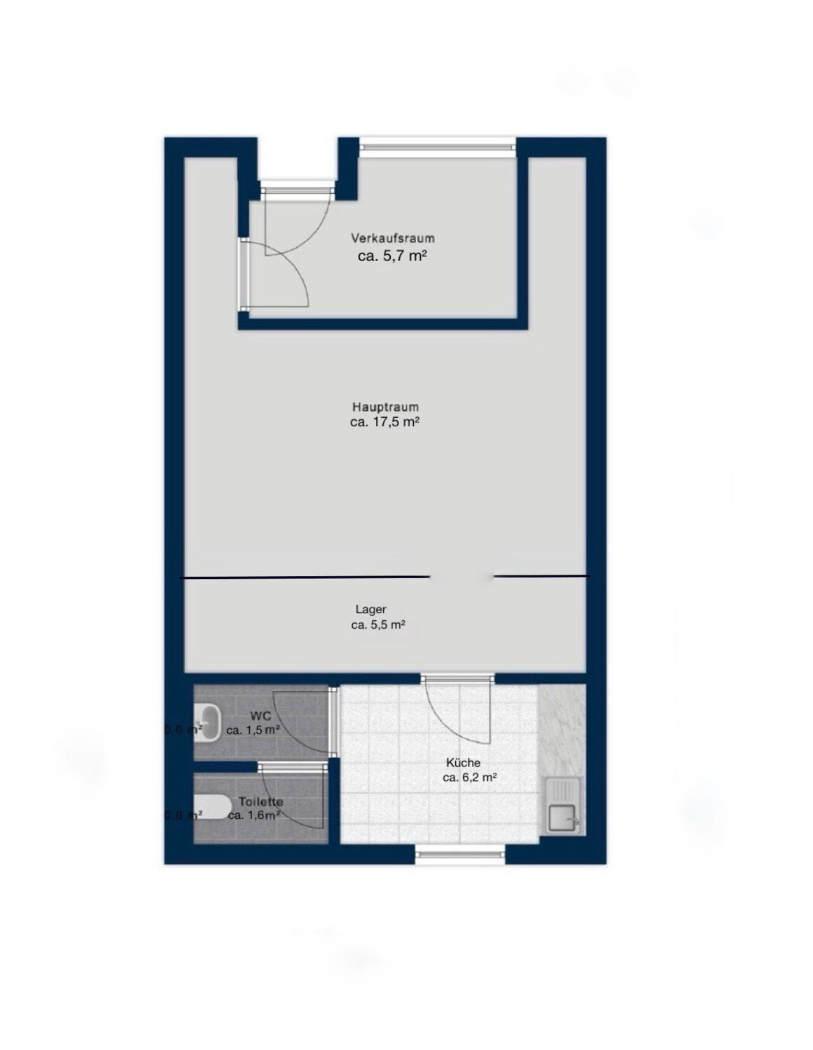 Laden zum Kauf 2.184 € 2 Zimmer 27,8 m²<br/>Verkaufsfläche Wöllstein 55597