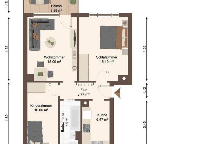 Wohnung zum Kauf 49.000 € 3 Zimmer 57,3 m² Walbeck 39356