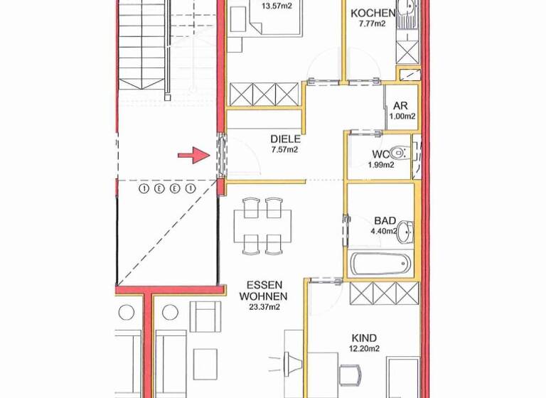 Wohnung zum Kauf 269.000 € 3 Zimmer 68,8 m²<br/>Wohnfläche 2.<br/>Geschoss Orionstraße 30 Ufer Linz 4030