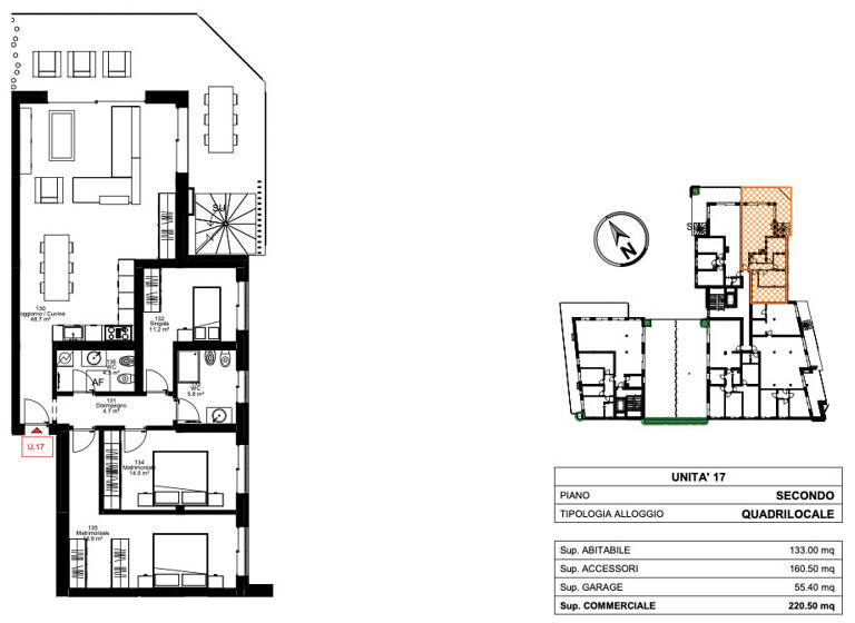 Penthouse zum Kauf 1.235.000 € 4 Zimmer 133 m² 2. Geschoss Desenzano del Garda 25015