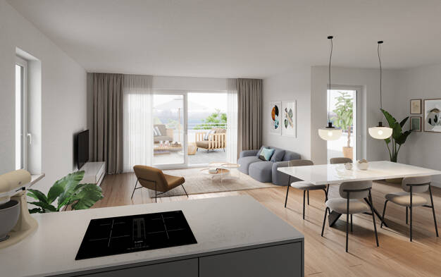 Wohnung zum Kauf - Neubau provisionsfrei als Kapitalanlage geeignet 509.000 € 4 Zimmer 106,1 m² Friedrich-Hecker-Str. 12 Schopfheim Schopfheim 79650