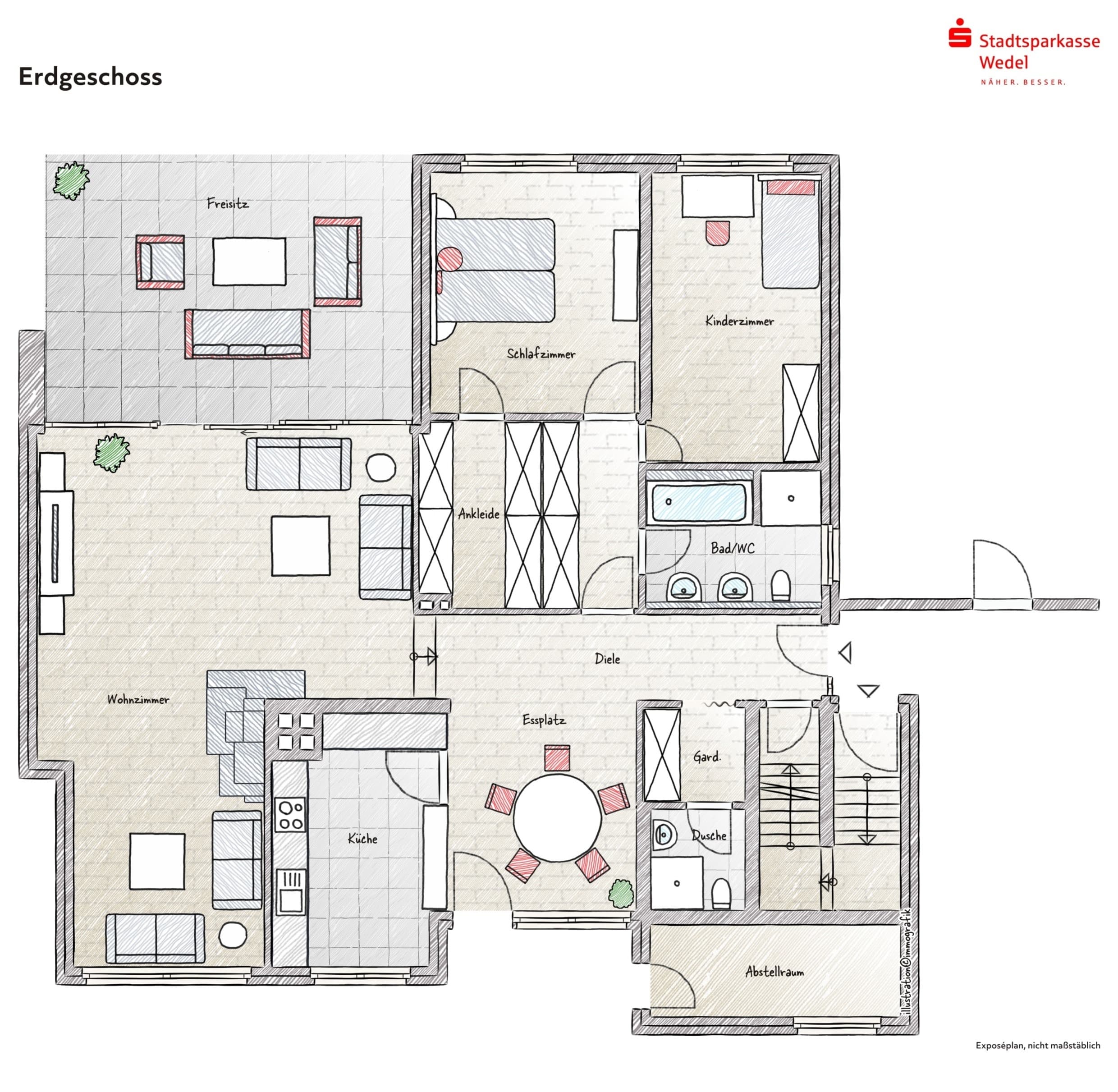 Mehrfamilienhaus zum Kauf 799.000 € 6 Zimmer 249 m²<br/>Wohnfläche 1.441 m²<br/>Grundstück Wedel 22880