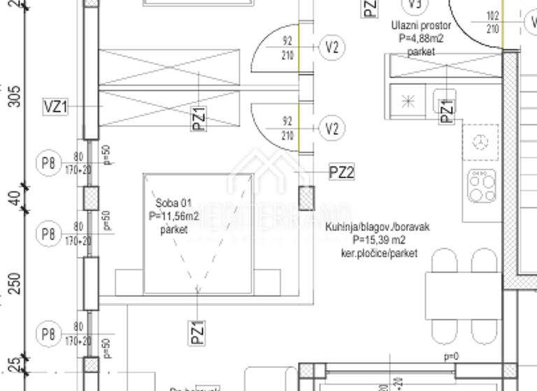 Wohnung zum Kauf 242.913 € 3 Zimmer 1. Geschoss Sibenik - Okolica 22000