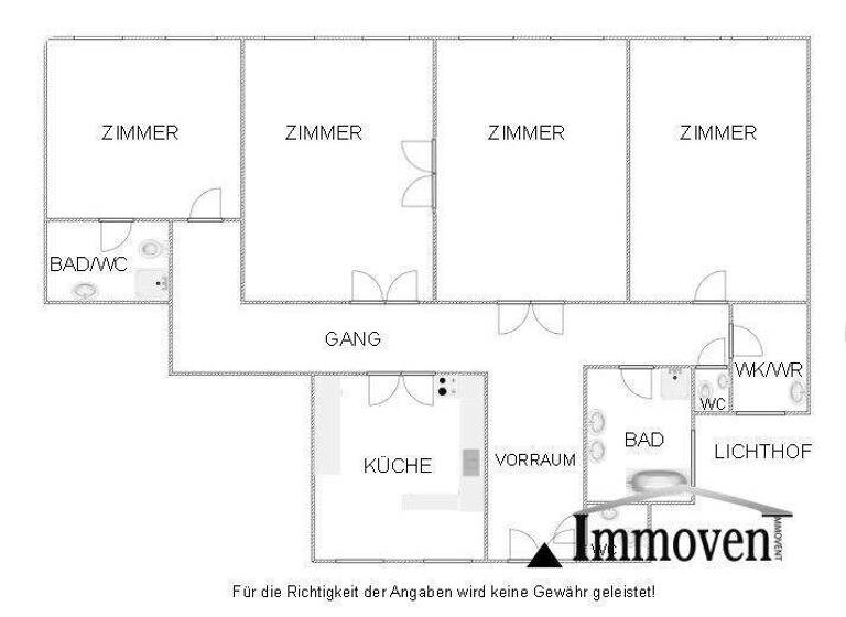 Büro zur Miete 2.842 € 4 Zimmer Prinz Eugen-Straße Wien 1040