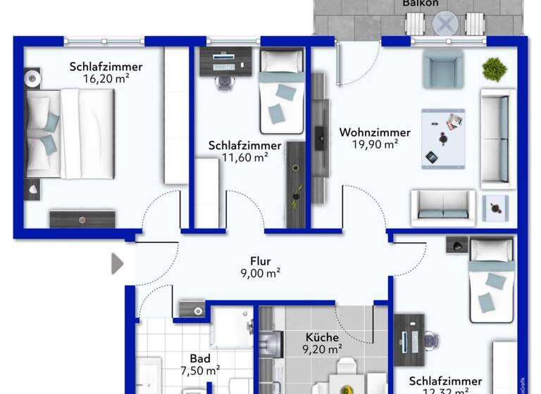 Wohnung zum Kauf 175.500 € 4 Zimmer 90 m²<br/>Wohnfläche ab sofort<br/>Verfügbarkeit Blumberg Blumberg 78176