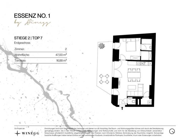 Wohnung zum Kauf - Erstbezug 449.000 € 2 Zimmer 47 m² EG Kettenbrückengasse 1 Wien 1050
