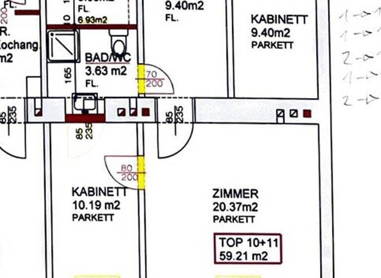 Terrassenwohnung zum Kauf 199.000 € 3,5 Zimmer 59,3 m² 2. Geschoss Wien 1140