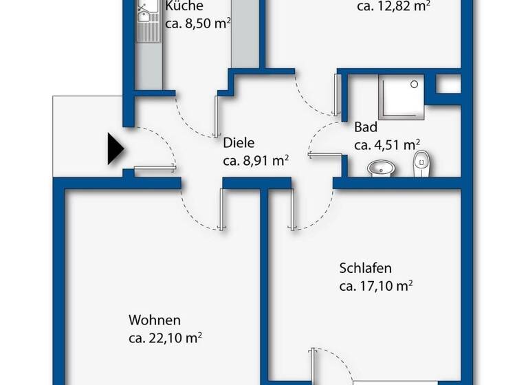 Wohnung zum Kauf 170.000 € 3 Zimmer 74,5 m² Rotenburg 27356