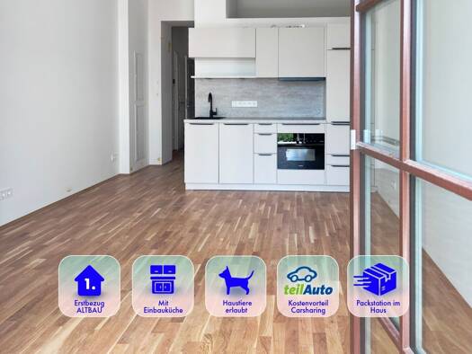 Wohnung zur Miete - Erstbezug 473 € 1,5 Zimmer 41,5 m² 2. Geschoss frei ab 01.10.2026 Straße der Nationen 80b Zentrum Chemnitz 09111