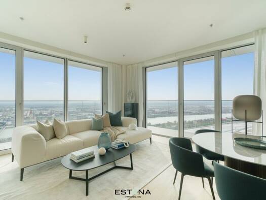 Wohnung zur Miete - Erstbezug 1.933 € 3 Zimmer 80,5 m² 33. Geschoss Donau-City-Straße Wien 1220