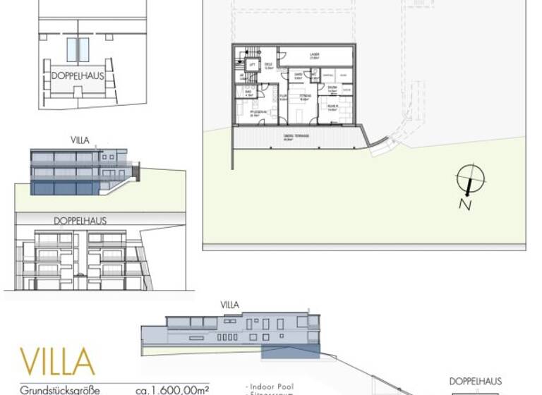 Villa zum Kauf - Erstbezug 8 Zimmer 410 m² 1.600 m² Grundstück Steinhaus 4641