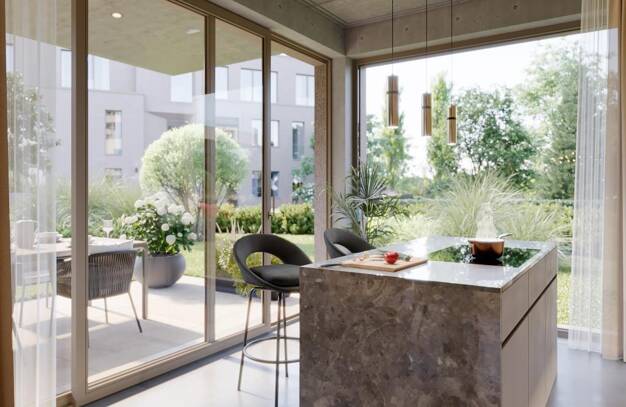 Terrassenwohnung zum Kauf - Neubau provisionsfrei 1.200.000 € 3 Zimmer 123,3 m² EG frei ab sofort Scharfenberger Straße 26e Konradshöhe Berlin 13505