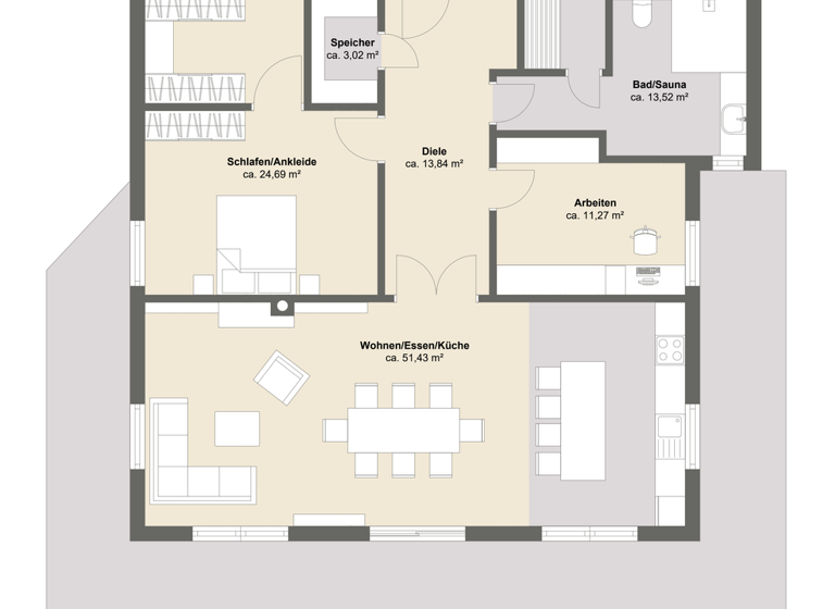 Wohnung zum Kauf provisionsfrei 2.295.000 € 3 Zimmer 166,5 m² Bad Wiessee 83707