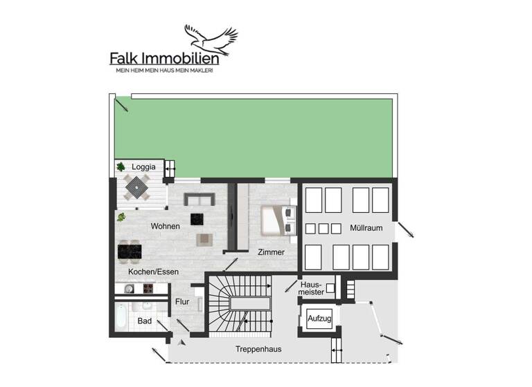 Wohnung zum Kauf als Kapitalanlage geeignet 435.000 € 2 Zimmer 64,2 m² Haslach Freiburg im Breisgau 79115