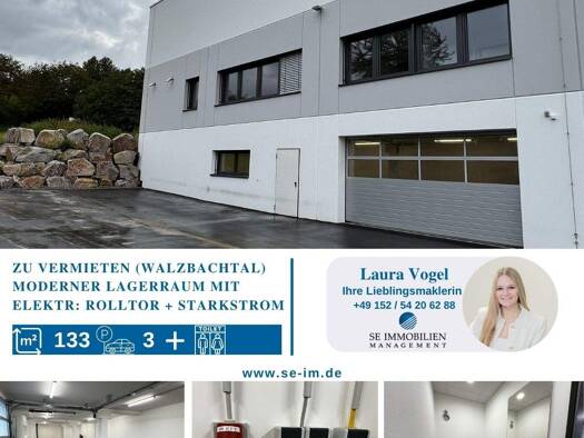 Lagerhalle zur Miete - Erstbezug provisionsfrei 950 € 133 m² Lagerfläche Wössingen Walzbachtal 75045