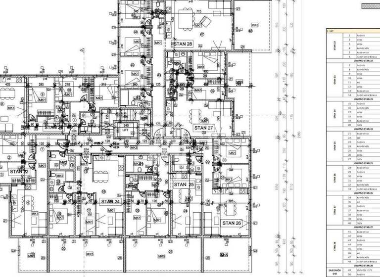 Wohnung zum Kauf 261.885 € 4 Zimmer 73 m² 2. Geschoss Okrug