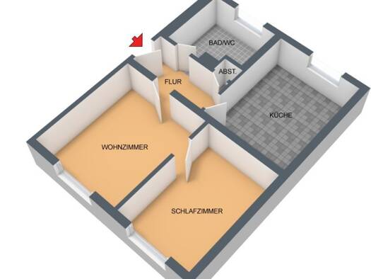 Wohnung zur Miete 648 € 2 Zimmer 51,2 m² EG frei ab 15.09.2026 Oberrather Straße 28 Rath Stadtbezirk 6 40472