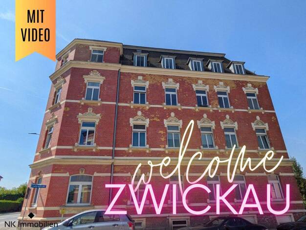 Studio zur Miete 190 € 1 Zimmer 35,8 m² 1. Geschoss Reichenbacher Str. 108 Bahnhofsvorstadt Zwickau 08056