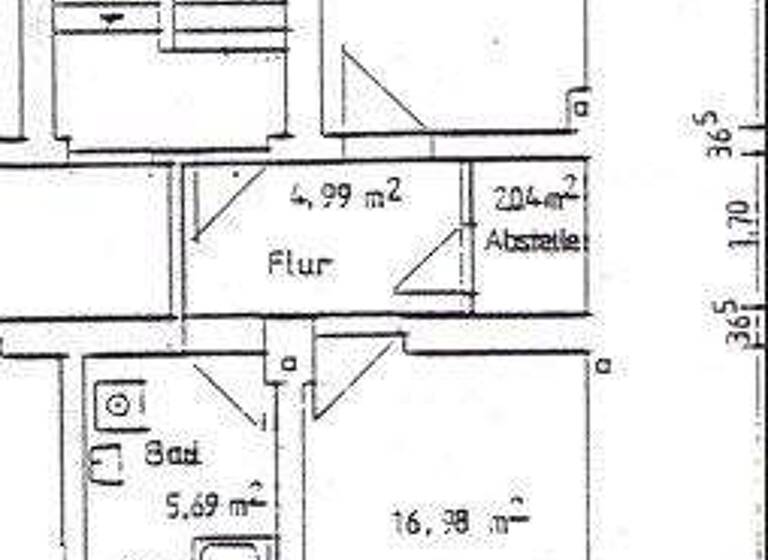 Wohnung zum Kauf 48.000 € 2 Zimmer 47,4 m² 1. Geschoss Krölstraße 25 Innenstadt Görlitz 02826