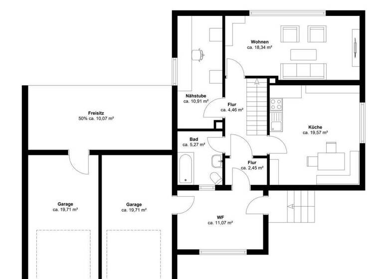 Einfamilienhaus zum Kauf provisionsfrei 349.000 € 6 Zimmer 143,6 m² 515 m² Grundstück Langenneufnach 86863