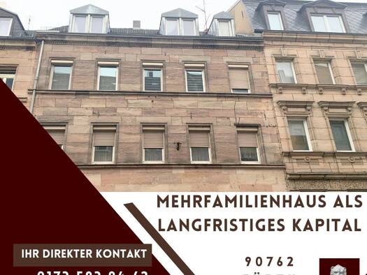 Mehrfamilienhaus zum Kauf 899.000 € 14 Zimmer 293 m² 130 m² Grundstück Innenstadt Fürth 90762