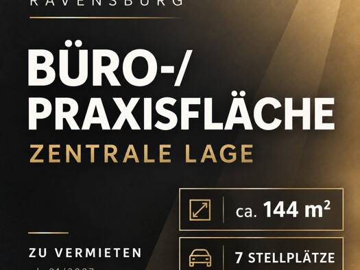 Bürofläche zur Miete provisionsfrei 1.490 € 144,4 m² Bürofläche Südstadt Ravensburg 88214